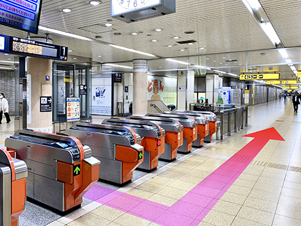 地下鉄空港線 祇園駅からのアクセス1枚目