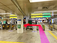四つ橋線 西梅田駅からのアクセス1枚目
