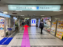東西線 北新地駅からのアクセス8枚目